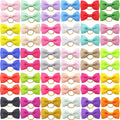 Puppy Dog Hair Bows: 2 inches with Rubber Bands Small Pet Grooming Girl Doggy Accessories 60pcs (30 Pairs)