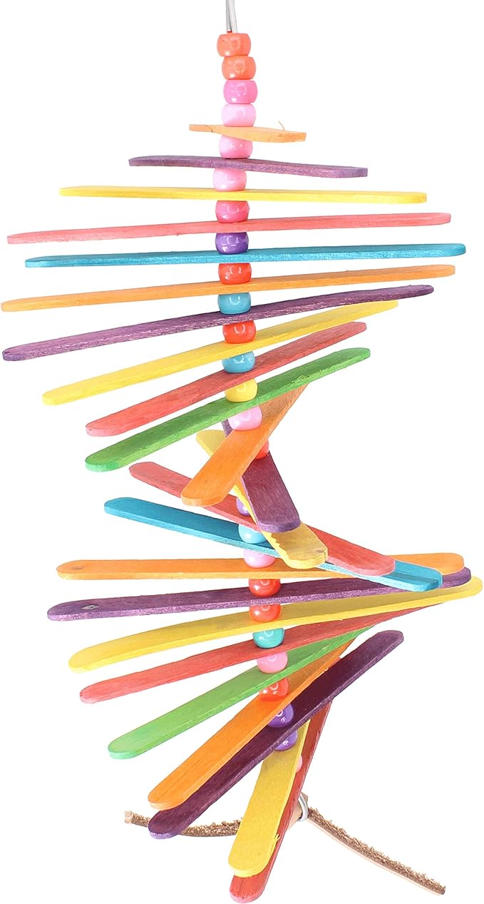 858 Bonka Bird Toys Made in USA Long Color Mini Stick Parrot Parrotlet Budgie Cockatiel Budgie Quaker