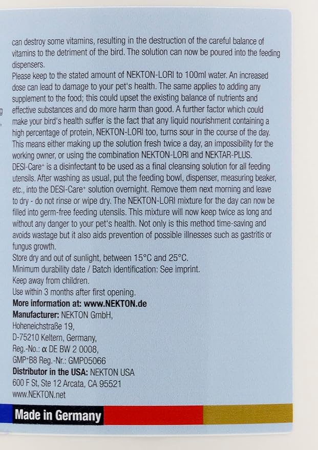 Nekton Lori Complete Lory Diet, 6000gm