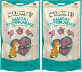 Savory Spoonables with Real Salmon, Tuna & Krill, 8 Count Tube, Triple Flavor Squeezable Lickable Wet Treats for Cats with Built-in Spoon for Less Mess (Pack of 2)