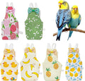 6Pcs Bird Diaper, Reusable Parrot Diapers with Waterproof Inner - Washable Pet Bird Diapers for Cockatiel Budgie Lovebird Parakeet Canary Monk (Medium)