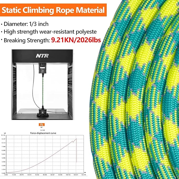 NTR Long Dog Leash, 50FT Check Cord with Swivel Lockable Hook and Comfortable Padded Handle for Dog Leash for Small Medium and Large Dogs Walking Training Hiking Camping Playing, Teal/Yellow