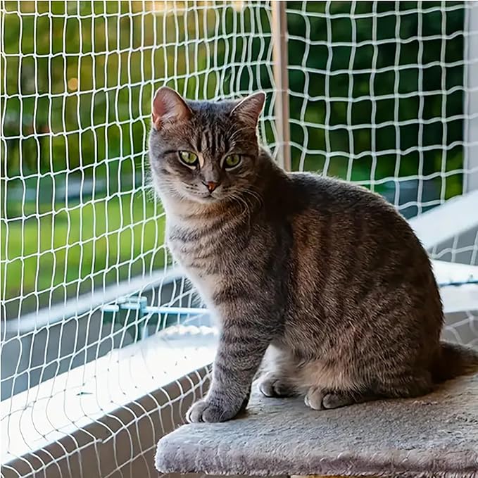 Cat Escape Proof Net - Heavy Duty Polyethylene Wire Mesh for Windows, Balcony & Outdoor Enclosures(10 * 3m)