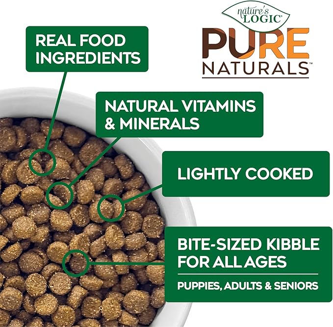 Nature’s Logic Pure Naturals™ 100% Natural Chicken Recipe Synthetic-Free Dry Dog Food, 24 lbs