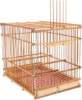 Small Bird Cage Parrot Carrier Travel Cage Lightweight Woven Indoor Birdcage for Small Parakeets and Small Birds