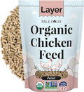 Mile Four Organic Chicken Feed – Layer Pellet, Non-GMO, USA Grown, 16% Protein, Corn-Free, Soy-Free, Non-Medicated Feed for Chickens, 2 lbs Sample