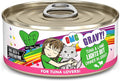 Weruva B.F.F. OMG - Best Feline Friend Oh My Gravy!, Tuna & Lamb Lights Out with Tuna & Lamb, 5.5oz Can (Pack of 8)
