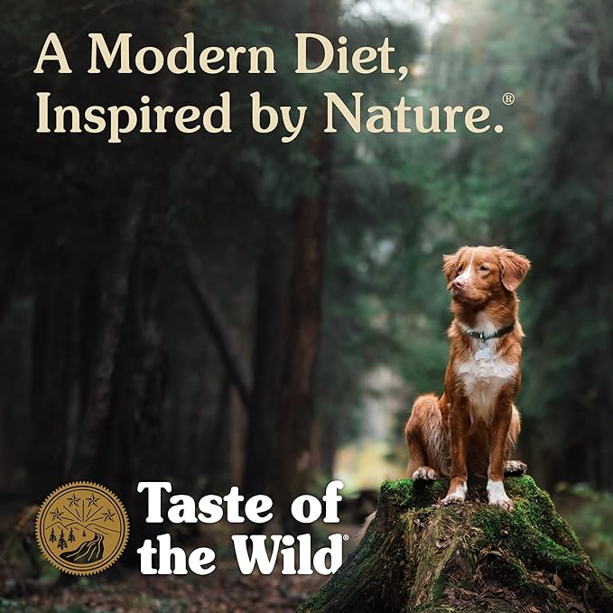 Taste of the Wild Pine Forest Grain-Free Recipe with Roasted Venison Dry Dog Food for All Life Stages Made with Protein from Real Venison, Superfoods and Guaranteed Nutrients Like Probiotics 28lb