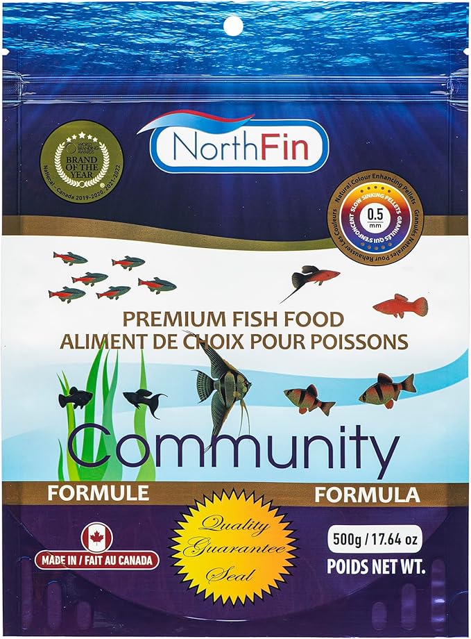 Northfin Fish Food Community Formula Slow Sinking Pellets (0.5mm 500g)