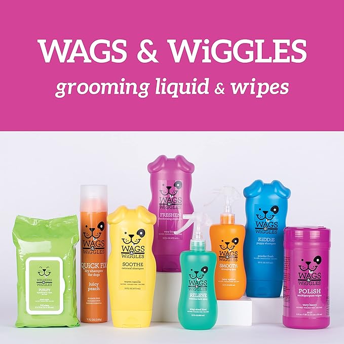 Wags & Wiggles Very Berry Polish Multipurpose Dog Wipes, Count of 200