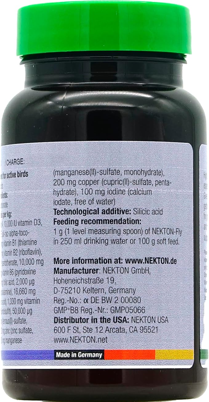 Nekton-Fly Supplement for Active Birds 75g, (2.65oz)