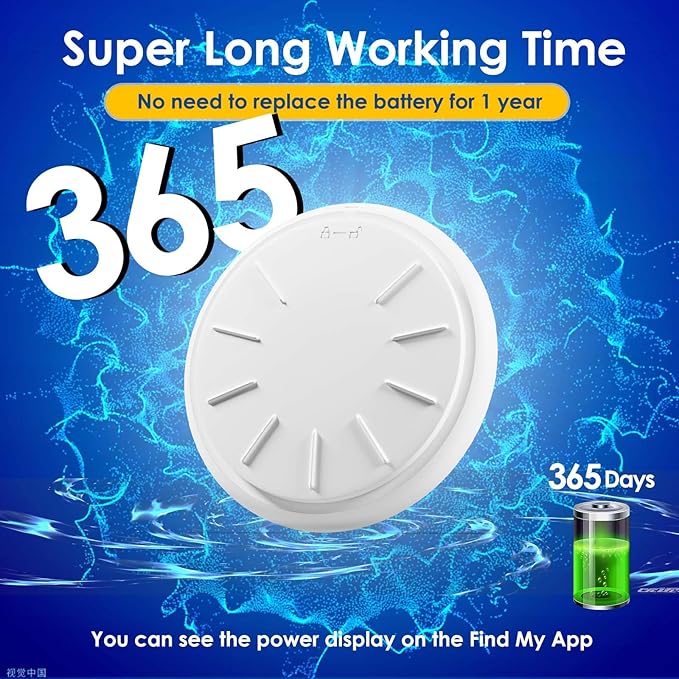 Cat Tracker, MINI Pet Tracker for Cats, No Monthly Fee GPS Tracker for Cat, Compatible with Apple Find My App(Only iOS), Real-Time Tracking, Precise Positioning, Waterproof Cat GPS Tracker