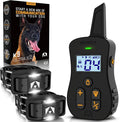 INVIROX Ultra K9 Dog Training Collar, 124 Levels for Reactive, Stubborn or Hard-to-Train Dogs, Long Range ¾ Mile, Night-Light Mode, Safe Communication, IP67 Waterproof E Collar for Large Dogs