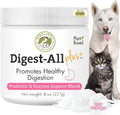 Wholistic Pet Organics Probiotics for Dogs with Digestive Enzymes & Prebiotic Fiber - 8 Oz - Daily Cat & Dog Probiotics for Digestive Health, Anti Diarrhea & Gut Support - Cat Probiotic - 227 Scoops