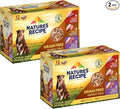 Nature's Recipe Grain Free Wet Dog Food Variety Pack, Chicken Recipes with Beef, Turkey & Lamb in Savory Broth, 2.75 oz. Cups (Pack of 12), 2 Count