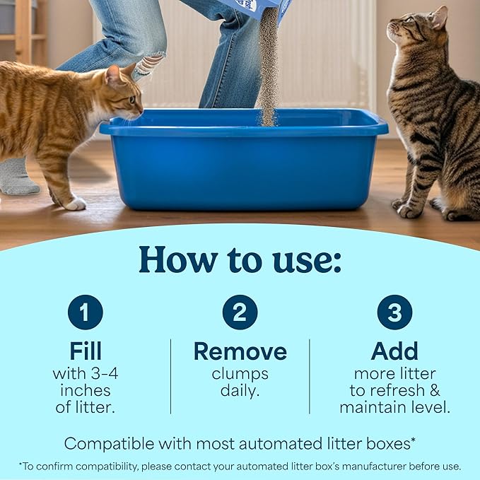 Fresh Step Ever Fresh Advanced Multi Cat Clumping Litter with Febreze Freshness, 16 lb Each, Pack of 2 (Package May Vary)