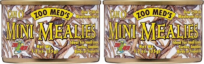 Zoo Med Laboratories SZMZM47 Zoo Can O Mini Mealies, 1.2-Ounce (Pack of 2)