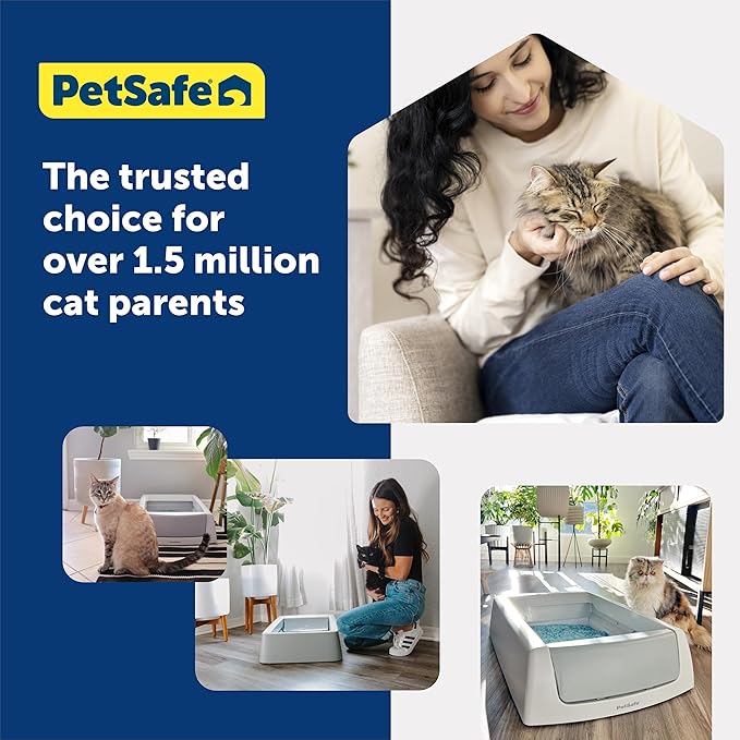 PetSafe ScoopFree Disposable Crystal Cat Litter Tray - Easy Cleaning Box - Refill Tray for Automatic Litter Box - Fresh Scent - 4.3 lb Bags - 3 Pack