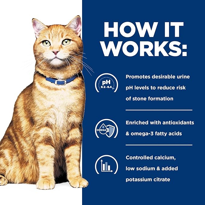 Hill's Prescription Diet c/d Multicare Urinary Care with Ocean Fish Dry Cat Food, Veterinary Diet, 4 lb. Bag (Packaging May Vary)
