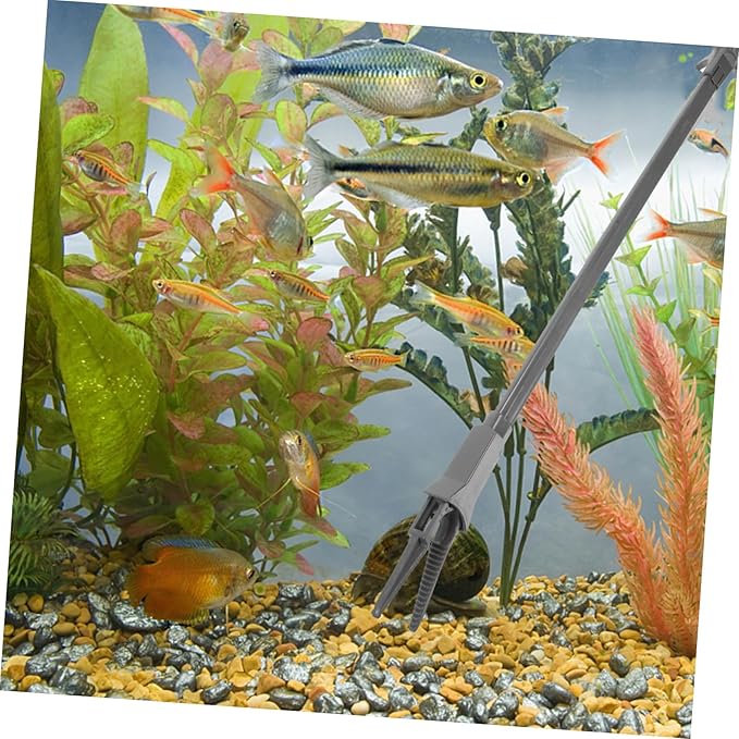 DOITOOL 3pcs Professional Aquarium Feeding Tongs Tweezers for Easy Cleaning Plant Care for Low-Growing Aquatic Plants Fish Tanks and Aquariums