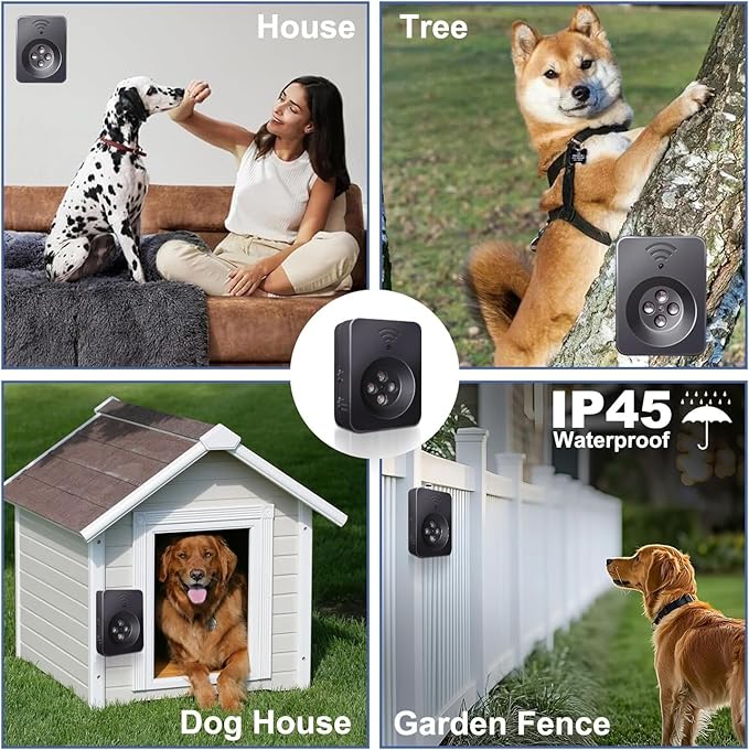 Anti Barking Device for Dogs Long Range 50ft, Ultrasonic Dog Bark Deterrent Device with Stop Dog Barks - Dog Barking Stopper, Bark Box, Barking Control Devices for Dog Training in Outdoor/Indoor