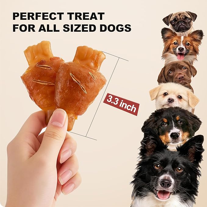 PETPHABET Rawhide Free Dog Chew Bones - Grilled Pork Hock Dog Chews for Small Medium Breeds, Healthy Puppy Treats for Training & Teething, Made with Real Chicken, Natural Smoky Flavor, 12 Count