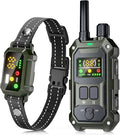 BLACKDOG Military Dog Shock Collar - 4200ft Dog Training Collar with Remote, 4 Training Modes, Flashlight & Strobe, 3-Month Battery, IP67 Waterproof Dog E Collar for All Breeds 5-150lbs (Army Green)