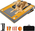 Inflatable Pup Plank Dog Float Floating Ramp Ladder for Pools Boats Docks Dog On Water Ladder Steps for Swimming Pets Up to 200 Pounds Water Bed for Human,Send Frisbee
