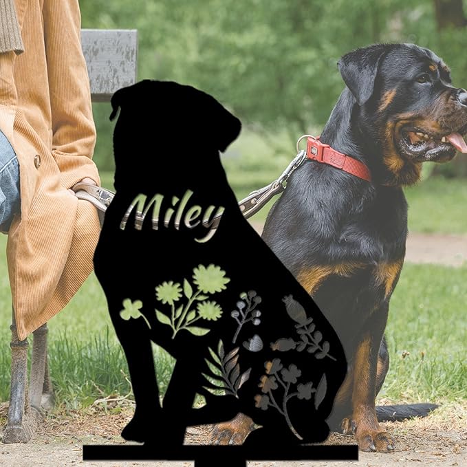 Personalized Dog Memorial Sign, Dog Grave Marker, in Memorial of Dog, Dog Loss Gift, Dog Name Sign Pet Sympathy Gift