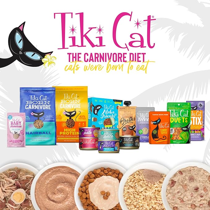 Tiki Cat Duets Cat Treats, Chicken Flavor, 2 oz. Pouch (8 Count)