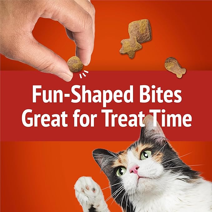 Purina Friskies Party Mix Gravy-Licious Crunch Chicken and Gravy Flavors Cat Treats - 30 oz Canister
