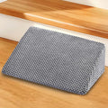 Dog Ramp for Stairs for Small & Senior Dogs and Cats – Non-Slip Stair Wedges for Dogs with Gentle Slope, Pet Ramp with Washable Cover & Self-Sticky Pads for Safe Climbing (Gray, 1 Pack)