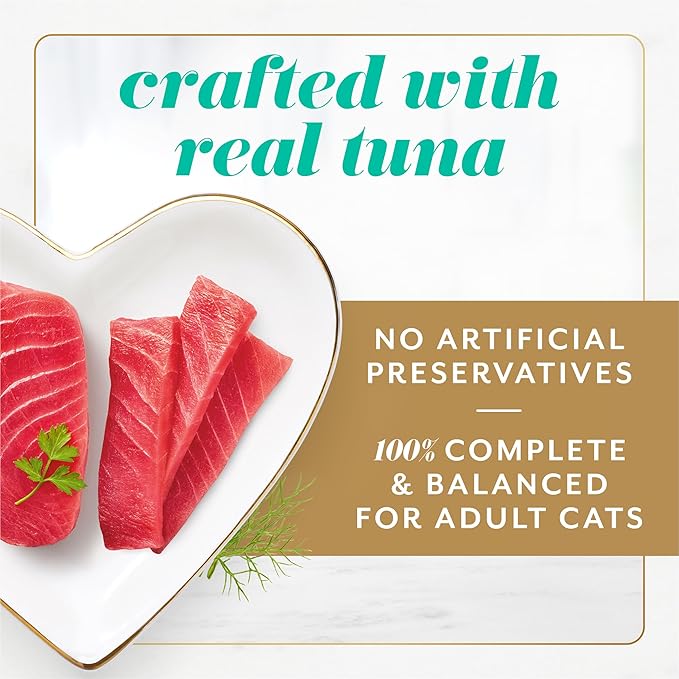 Fancy Feast Gems Pate Cat Food Mousse with Tuna and a Halo of Savory Gravy Cat Food - 4 oz. Boxes,(Pack of 16)