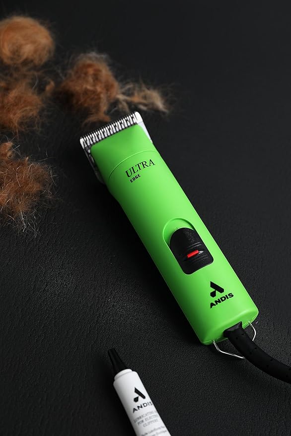 Andis Professional UltraEdge Super 2-Speed Detachable Blade Dog/Pet Clipper, Rotary Motor with Shatter-Proof Housing, Runs Calm & Silent, 14-Inch Cord, for All Dog Coats & Breeds, 120 Volts, Green