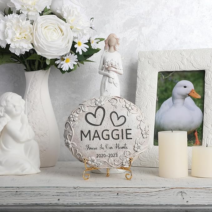 Personalized Duck Memorial Stone - Pet Grave Marker, Duck Headstone, Tombstone, Gravestone, Memorial Gift