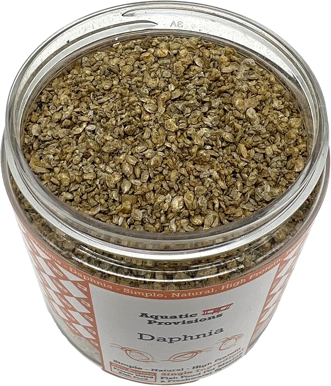 Freeze Dried Daphnia 1 oz, Fish Food for Freshwater and Marine Aquarium Fish, Invertebrates, and Fry