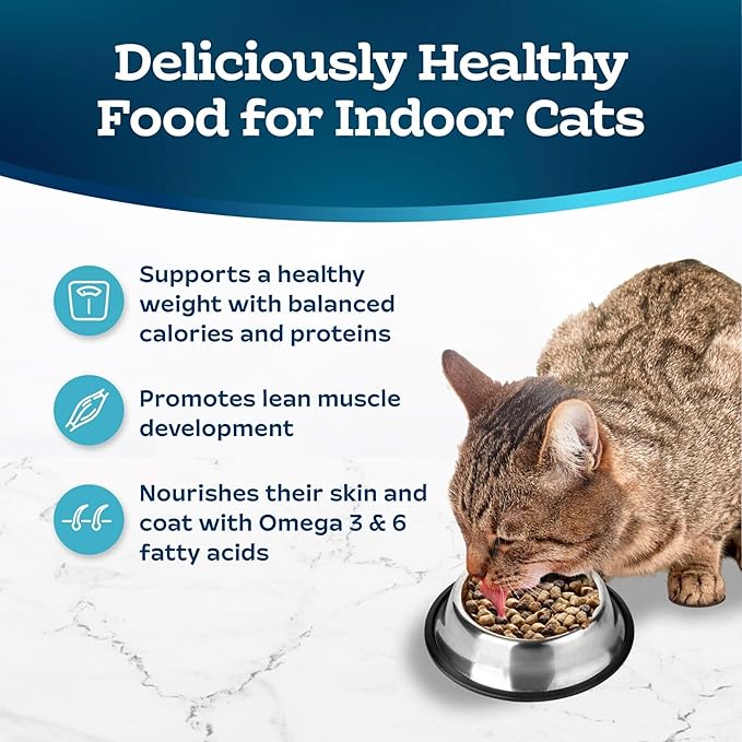 Blue Buffalo Tastefuls Adult Dry Cat Food for Weight Management, Made in the USA with Natural Ingredients, Chicken Recipe, 3-lb. Resealable Bag