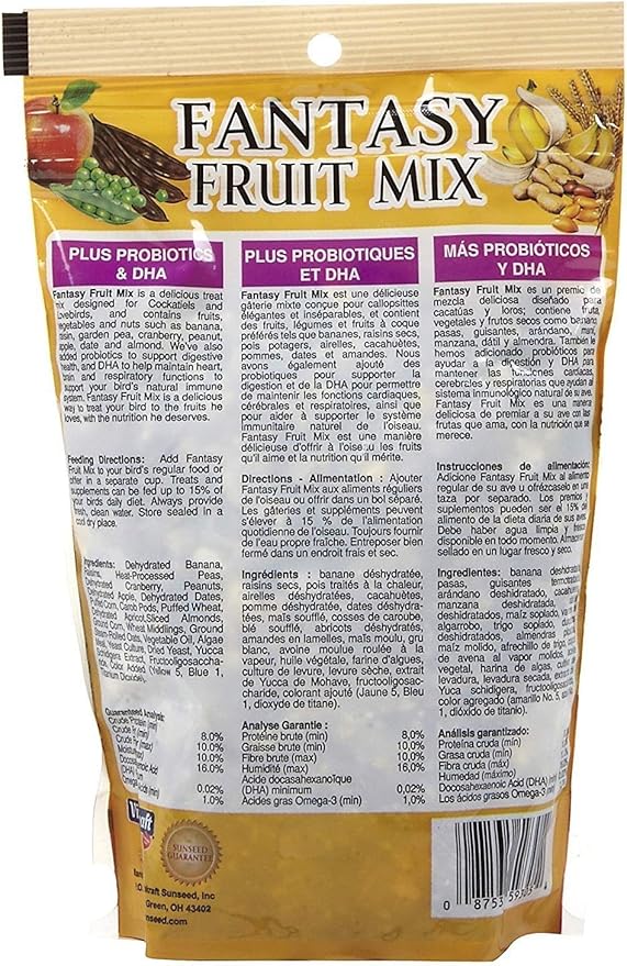 Fantasy Fruit Mix For Cockatiels & Lovebirds