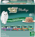 Purina Fancy Feast Wet Cat Food Variety Pack, Medleys Taste of Italy With Garden Greens in Sauce - (Pack of 30) 3 oz. Cans