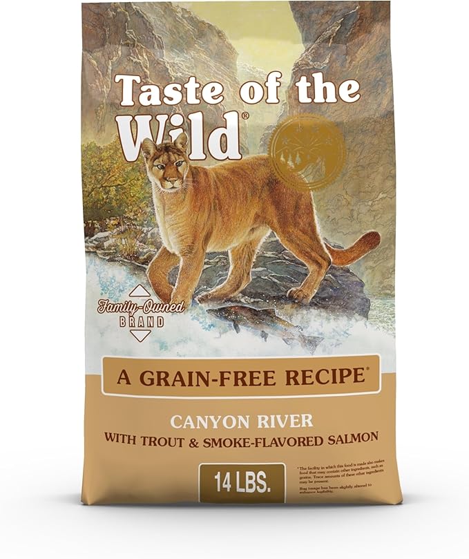 Taste Of The Wild Canyon River Grain-Free Dry Cat Food With Trout & Smoke-Flavored Salmon 14lb