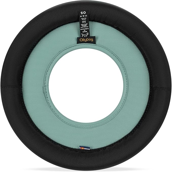 OllyDog Super Flyer Dog Frisbee Toy, 11" – Durable, Lightweight & Water-Resistant Flying Disc – Soft on Teeth & Gums – Floats on Water – Outdoor Fetch Toy for Medium & Large Dogs (Surf)