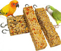 4PCS Parakeet Treats,Parrot Grains Mixed Treat Sticks,Vegetable & Grain Style Sticks,Bird Treats for Cockatiel Budgies Lovebirds Canary Conure Finches