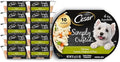 Cesar Simply Crafted Adult Wet Dog Food Toppers for Dry Food, Chicken, Carrots, Potatoes & Peas, 1.3 oz Tubs, 10 Count