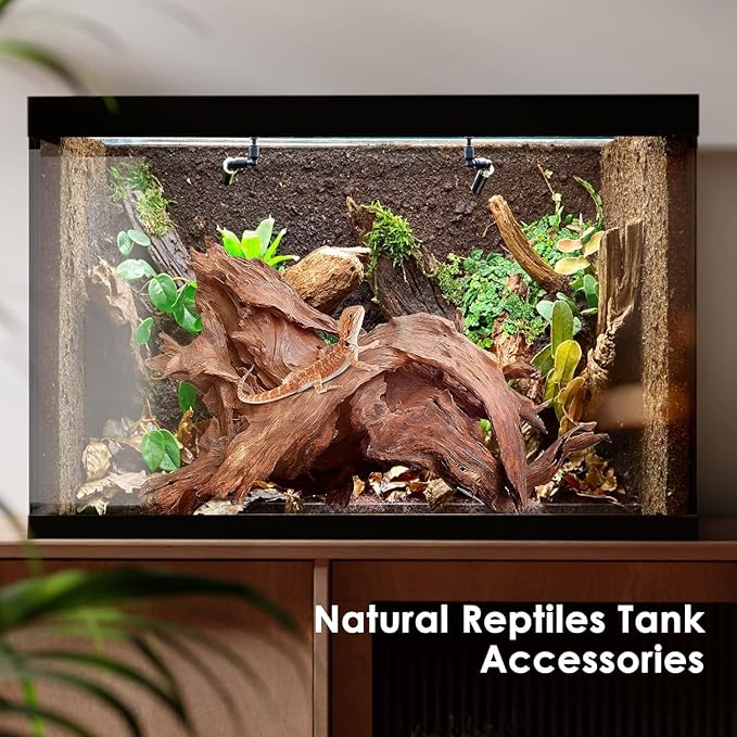 Jorewood Natural Large Aquarium Driftwood for Fish Tanks & Reptile Terrariums – 100% Safe Fish Tank Decorations, Unique Twisted Branches 1-Piece 13-17 Inch Low Tannin, Easy to Sink
