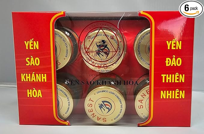 Sanest Khanh Hoa Bird's Nest Drink - 6 bottles x 2.4 fl oz (6 x 70 ml)