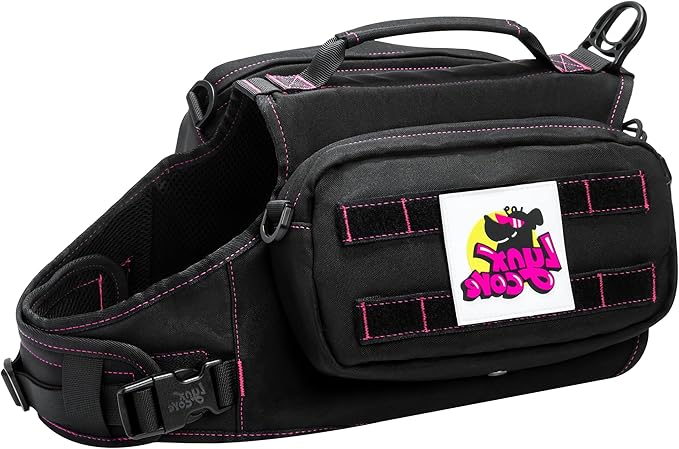 Dog Backpack for Small Medium Large Dogs,Adjustable Dog Backpack Harness with 2 Side Pockets,Vest Dog Pack for Travel,Hiking, Camping