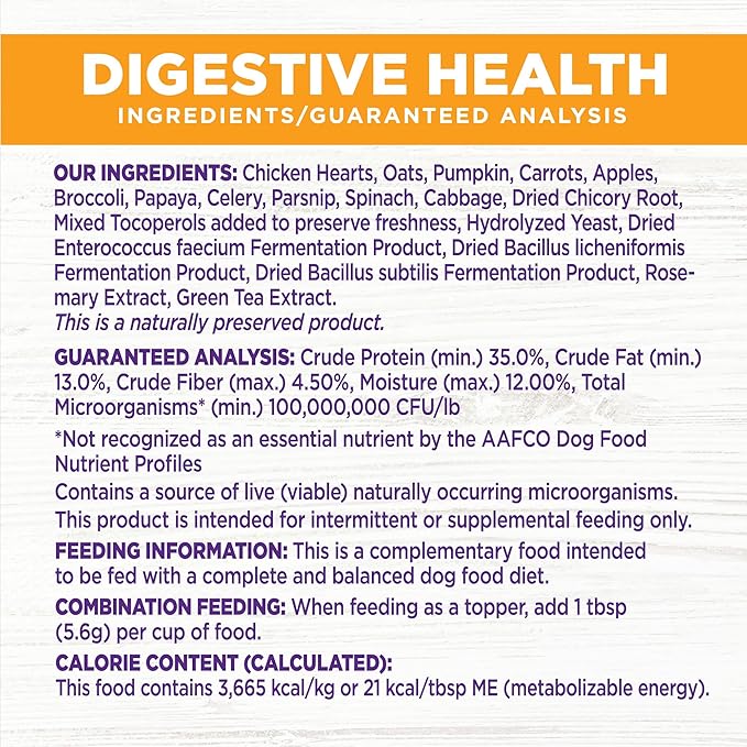 Wellness Bowl Boosters, Dog Food Topper for Small, Medium, & Large Breeds, Grain Free, Natural, Freeze Dried, Digestive Health Chicken, 4 Ounce Bag (Pack of 2)