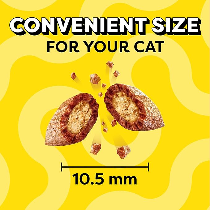 Temptations Classic Cat Treats, Rockin' Lobster Flavor, Crunchy and Soft Cat Treats 3 oz. Pouch (Pack of 12)