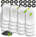 Cat Fountain Filters - 16 Filters with 16 Sponges Replacement for Stainless Steel Pet Fountain