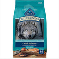 Blue Buffalo Wilderness Natural High-Protein Dry Food for Adult Dogs, with Wholesome Grains, Salmon, 28-lb Bag.